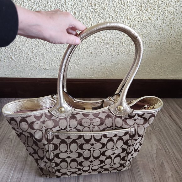 Vintage Coach Bleeker Floral Applique Satchel Handbag Purse - Picture 5 of 12